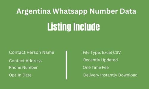 阿根廷 Whatsapp 手机数据
