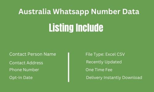 澳洲 Whatsapp 手机数据
