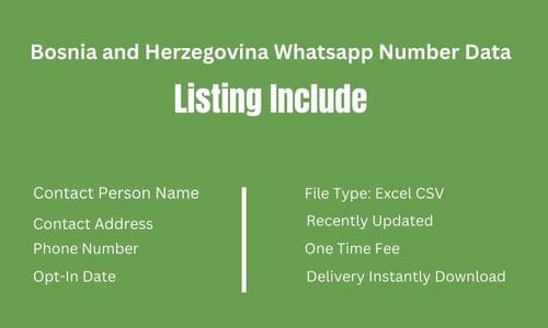 波士尼亚与赫塞哥维纳 Whatsapp 细胞数据