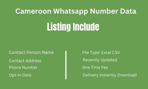 喀麦隆 Whatsapp 细胞数据