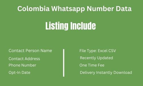 哥伦比亚 Whatsapp 手机数据
