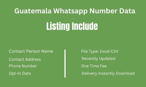 瓜地马拉 Whatsapp 手机数据