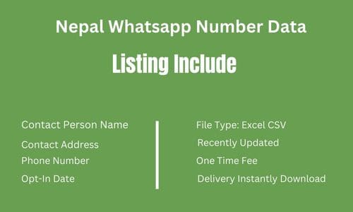 尼泊尔 Whatsapp 手机数据