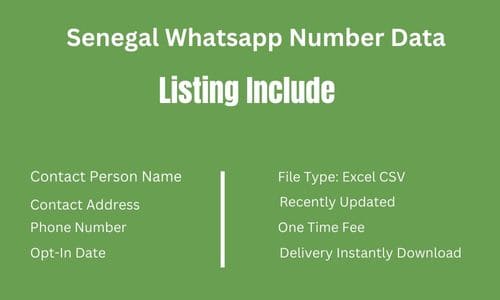 塞内加尔 Whatsapp 细胞数据