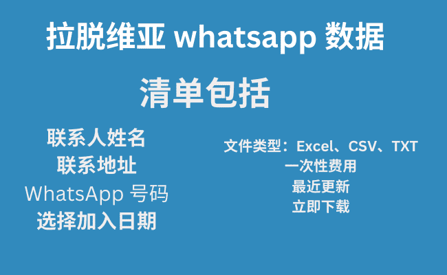 拉脱维亚 whatsapp 数据