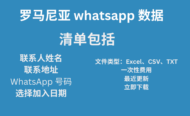 罗马尼亚 whatsapp 数据