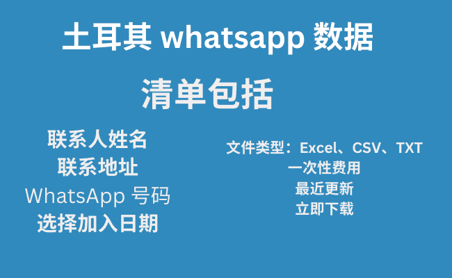 土耳其 whatsapp 数据